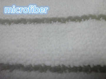 Xám Trắng Dệt San Hô Lông cừu Sợi Microfiber Vải 580gsm Vải lau