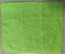 Màu xanh lá cây Xoắn Tái Kết Hợp Terry Vải Sợi Nhỏ Bụi Lau 25 * 35 cm 480gsm