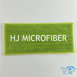 Green Color Microfiber Bath Refill Mop Pads Twist Pile Cloth Floor Cleaning Mop Heads