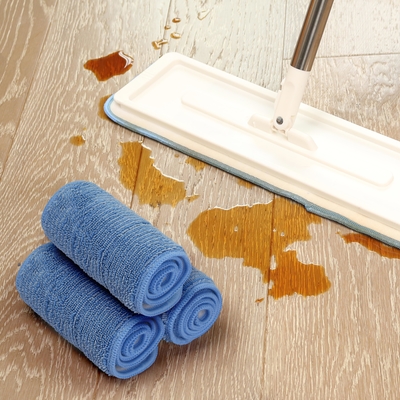 Tấm lau bụi sợi nhỏ Tấm lau ướt sợi nhỏ xoắn có độ thấm hút cao để lau sàn nhà