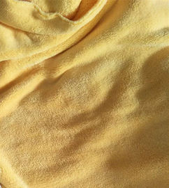 150cm Chiều rộng 550gsm Vải làm sạch Microfiber Lông cừu màu vàng Coral 150D / 144F