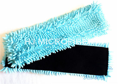 Chenille Microfiber Dryer Mop Pad / Dry Floor Mops Pad Water Absorbent