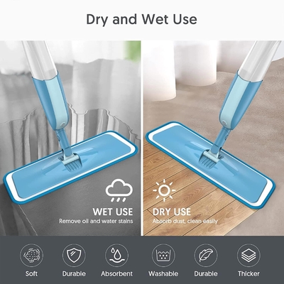 Tấm lau bụi sợi nhỏ Tấm lau ướt sợi nhỏ xoắn có độ thấm hút cao để lau sàn nhà
