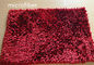 Microfiber Mat Red 40 * 60cm Phòng tắm Chenille Lớn trong nhà Cao su chống trượt