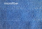 Microfiber Blue 13 * 41 / 47cm Sợi ngang 480gsm Xoắn hình thang thấm ướt Miếng lau ướt